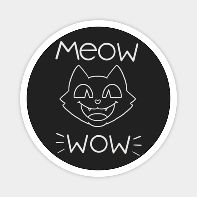 Meow Wow! Magnet by rexxiecat